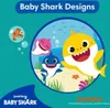 Marketing image for Baby Shark Designs featuring animated characters. Produktbild-Vorschau