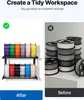 SucceBuy nástenný 2-úrovňový stojan na ukladanie cievok Náhľad obrázku produktu 2