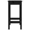 vidaXL Barstühle 2 Stk. Schwarz 40x40x78 cm Massivholz Produktbild-Vorschau 4