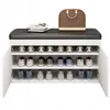 Schuhschrank Sitzablage Weiss Bank Modern Geräumig Loft 60 Produktbild-Vorschau 9