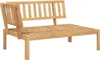 vidaXL Garten-Ecksofas aus Paletten 2 Stk. Massivholz Produktbild-Vorschau 3