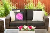 MuchoWow® Outdoor Kissen - Blumen - Aquarell - Rosa - 40x40 Produktbild-Vorschau 5