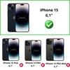 Schwarzes Anti-Spionage-Glas für iPhone 15 und Kameraschutz Produktbild-Vorschau 2