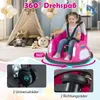 COSTWAY 12V Autoscooter per bambini girevole a 360°, 2 in 1 Anteprima dell’immagine prodotto 7