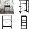 vidaXL Stojak łazienkowy pod umywalkę czarny 59x38x83 cm Podgląd zdjęcia produktu 1