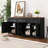 Merax Buffet moderne avec 3 tiroirs et 4 portes, commode en Voir les images du produit 6