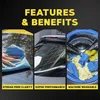 Meguiar's® Perfect Clarity Glass Towel, Glasreinigungstuch Produktbild-Vorschau 2