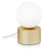 Moderne Schreibtischlampe Perlage Metall Messing 1 Licht G9 Produktbild-Vorschau 1