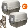 2x Katzenklo mit Deckel Schaufel Aktivkohlefilter - Haube Produktbild-Vorschau 1