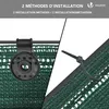 VOUNOT® Panneau de clôture 1.8×10m, Protection visuelle Voir les images du produit 4