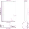 Pieds de table à manger en U 2 pièces Noir 50 x (72-73) cm Voir les images du produit 10