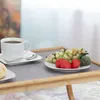 Vassoio da letto Relaxdays in bambù, gambe pieghevoli, Anteprima dell’immagine prodotto 5