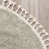 Volero - Teppich Hochflor Rund - Lofty Fringe Mint - Ø 100 Produktbild-Vorschau 5