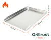 Płyta grillowa ze stali nierdzewnej | plancha 45x30cm - Podgląd zdjęcia produktu 6