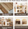 okwish Bartisch 138-193 x 39 x 105cm Moderner ausziehbarer Produktbild-Vorschau 2