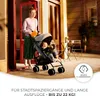 A woman is pushing a stroller with a child in it on a patio. Náhled obrázku produktu