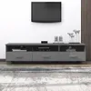 vidaXL Szafka pod telewizor HAMAR ciemnoszara 158x40x40 cm Podgląd zdjęcia produktu 2