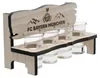 FC Bayern Monaco panchina porta bicchierini in legno con 4 Anteprima dell’immagine prodotto 2