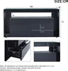 A technical drawing of a sideboard with dimensions and details of its drawers. Anteprima dell’immagine prodotto