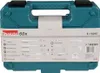 A teal plastic case containing a set of drill bits and other tools, with a label detailing the contents. Náhled obrázku produktu