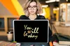 MuchoWow® Laptop Aufkleber Sticker Cover Zitat - Motivation Produktbild-Vorschau 5