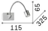 Ideal Lux Dynamo AP1, Oberfläche, 1 Glühbirne(n), IP20, Produktbild-Vorschau 3