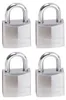 MasterLock 4 hangsloten, roestvrij staal, 20 x 9 mm Productafbeelding-voorbeeld 1
