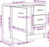 vidaXL Umývadlová skrinka Smoked Oak 63x30x54 cm Materiál Náhľad obrázku produktu 8