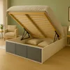Bett mit Lattenrost Jugendbett Doppelbett hellgrau-weiß 120 Produktbild-Vorschau 7