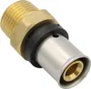 Pipetec Pressfitting Übergang 16x2 mm - 1/2 Zoll AG TH Produktbild-Vorschau 1