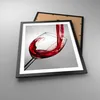 Gerahmtes Poster - Schwarzer Rahmen - Trinken glas wein - Produktbild-Vorschau 3