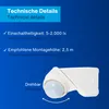 REV 0075362103 Aufputz Bewegungsmelder 360 ° Weiß IP55 Anteprima dell’immagine prodotto 9