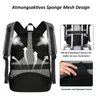 Rucksack Laptop-Rucksack Herren mit USB-Ladebuchse Große Produktbild-Vorschau 7