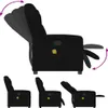 vidaXL Massagesessel Schwarz Stoff Produktbild-Vorschau 5