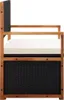 vidaXL Banc avec espace de rangement 110 cm Poly rotin bois Voir les images du produit 2