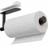 Küchenpapierhalter Schwarz, Selbstklebend, Ohne Bohren, Produktbild-Vorschau 1