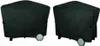 Two black grill covers shown from different angles. Produktbild-Vorschau