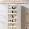 OFMOTRA Schuhschrank weiß 6 Ebenen Schuhregal Schuhkommode Produktbild-Vorschau 4