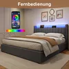 MODFU Lit rembourré 180×200 pour jeunes avec lumière LED et Voir les images du produit 4