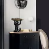 Dris Gold Nachttischlampe mit Glaslampenschirm Produktbild-Vorschau 5