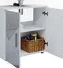 Set mobili bagno Vicco Irma Bianco lucido con inserti 4 Anteprima dell’immagine prodotto 6