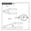 DAYTONA Halter Hauptscheinwerfer 88619 101.5mm Aluminium Produktbild-Vorschau 2