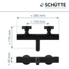 LOS ANGELES Thermostat Wannenfüllarmatur, Schwarz matt Produktbild-Vorschau 5