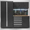 Werkbank 120 cm mit breitem Seitenschrank Produktbild-Vorschau 2