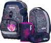 A set of school supplies including a backpack, a pencil case, and a folder, all with a galaxy-themed pattern. Náhľad obrázku produktu