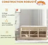 PawHut Cage pour hamster à 2 niveaux, cage gerbilles avec Voir les images du produit 4