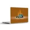 MuchoWow® Laptop Aufkleber Sticker Cover Auto - Gelb - Produktbild-Vorschau 1