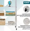 Síťový regál s kolečky Maya 5 polic 89x34x150 cm Chromovaný Náhled obrázku produktu 5