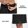 Gonna sportiva da tennis da donna con tasche, comoda, nera, Anteprima dell’immagine prodotto 4