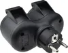 Doppelsteckdose 2-fach Steckdosenadapter mit Deckel IP44 Produktbild-Vorschau 4